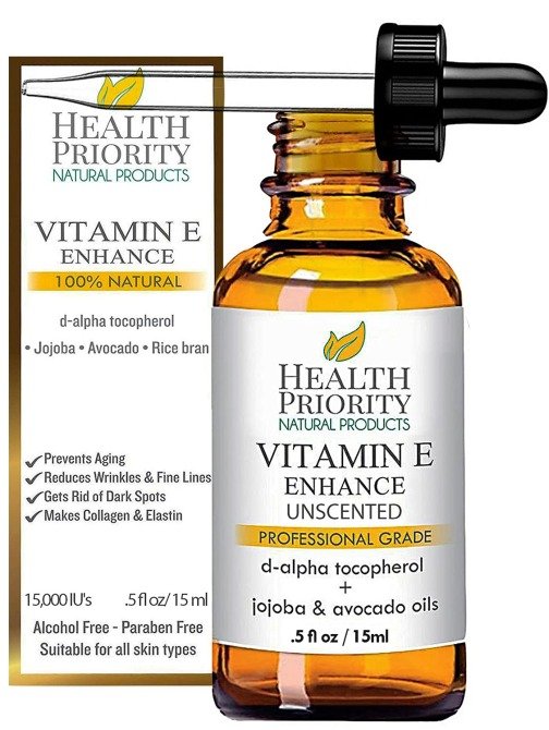 Health Priority Natural Products Huile de vitamine E bio Amazon