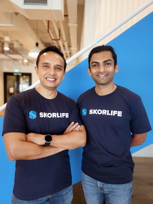 Ongki Kurniawan et Karan Khetan, fondateurs de SkorLife